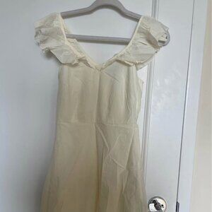 Wildfox white ruffle dress